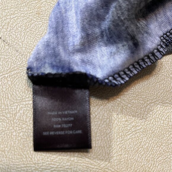 Simply Vera Vera Wang Floral Long-Sleeve Blouse Size L - Picture 4 of 8